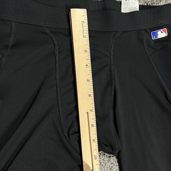 Nike Baseball Shorts Boys XL Black Padded 8" Pro Hyperstrong Compression MLB - Picture 9 of 11